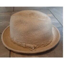 Vintage Fedora Hat 7 1/4 Biltmore Polar Fur Felt